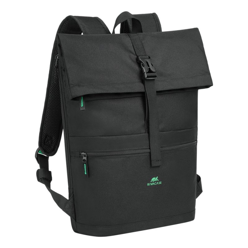 Rivacase Gremio sac à dos City backpack Noir Polyester, Polyéthylène téréphtalate recyclé (rPET)