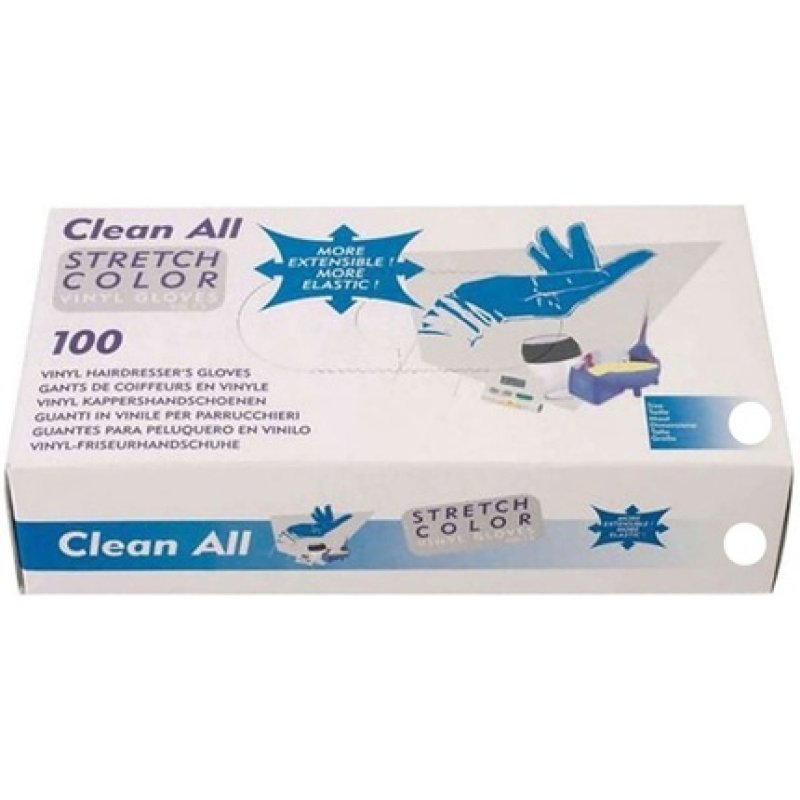 Box of 100 Vinyl Gloves Size L