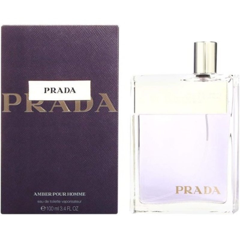 Prada Pour Homme Eau De Toilette Spray 100ml/3.4oz Amber