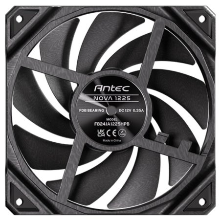 Lot de 3 Ventilateurs de boitier Antec Nova - 12cm (Noir)