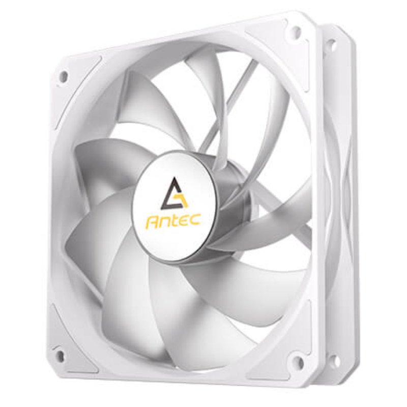 Antec P12R ARGB PWM Reverse Blade 12cm Case Fan, Hydraulic Bearing, 600-1500 RPM, White