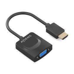 AISENS A122-0947 câble vidéo et adaptateur 0,15 m HDMI Type A (Standard) VGA (D-Sub) Noir