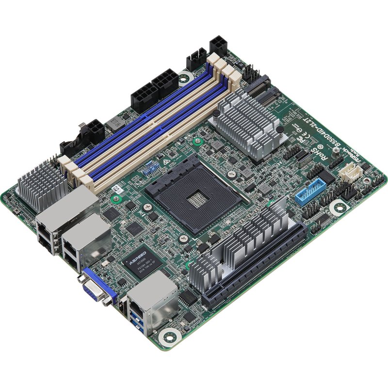 ASRock Mainboard B550D4ID-2L2T mini-ITX Sockel AM4 Single
