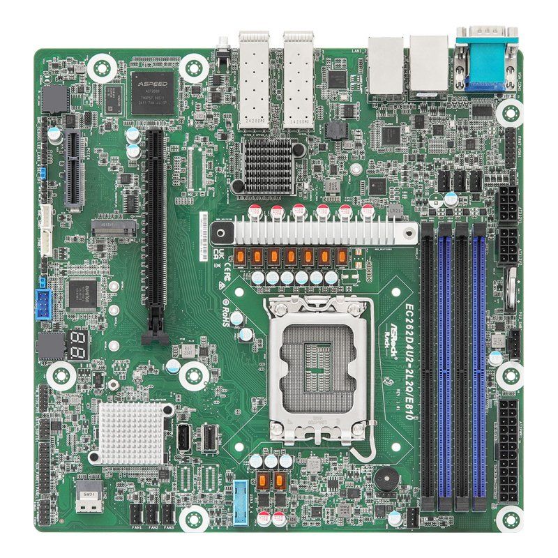 Asrock EC262D4U2-2L2Q/E810 carte mère Intel C262 LGA 1700 micro ATX