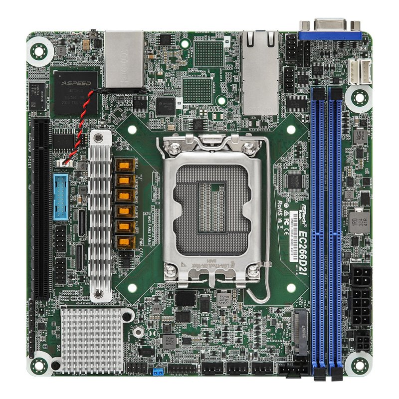 Asrock EC266D2I motherboard Intel C266 LGA 1700 mini ITX