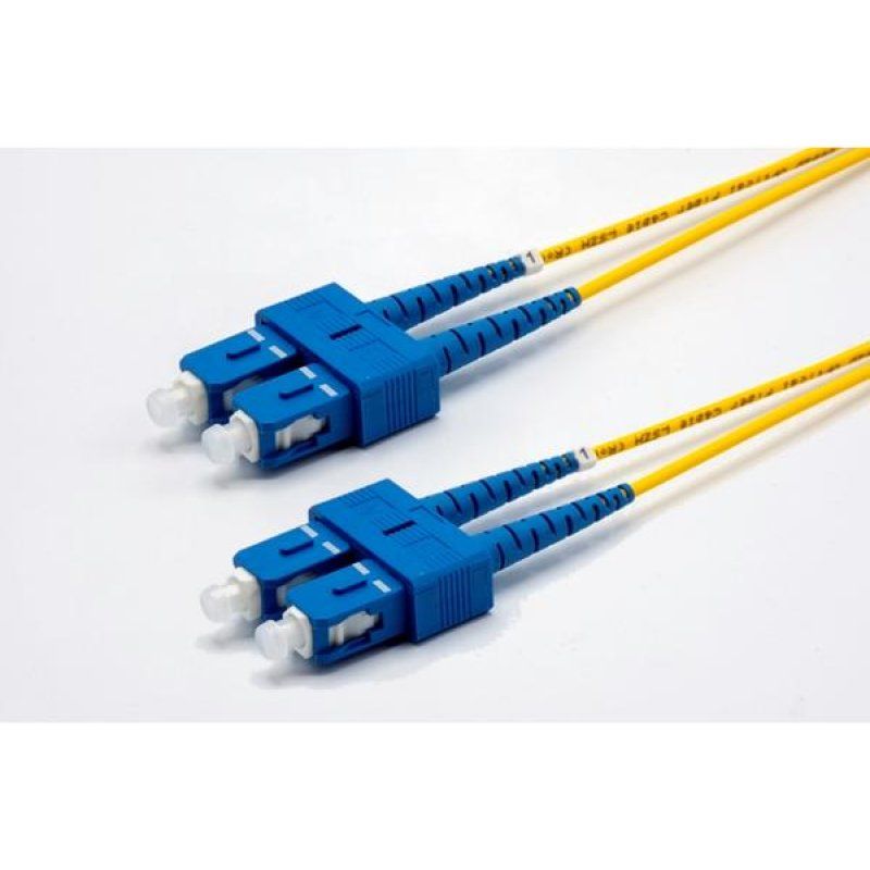 10m SC-UPC/SC-UPC G652D OS2 2.0mm LS0H yellow zip cord