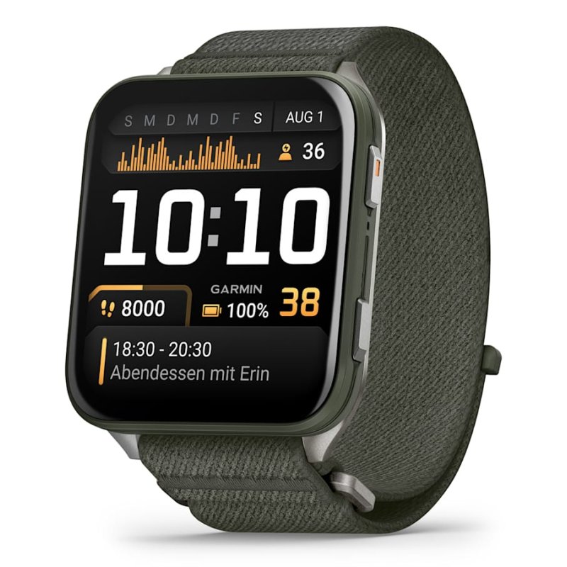 Garmin Venu X1 5,08 cm (2") AMOLED Numérique 448 x 486 pixels Écran tactile Gris Wifi GPS (satellite)