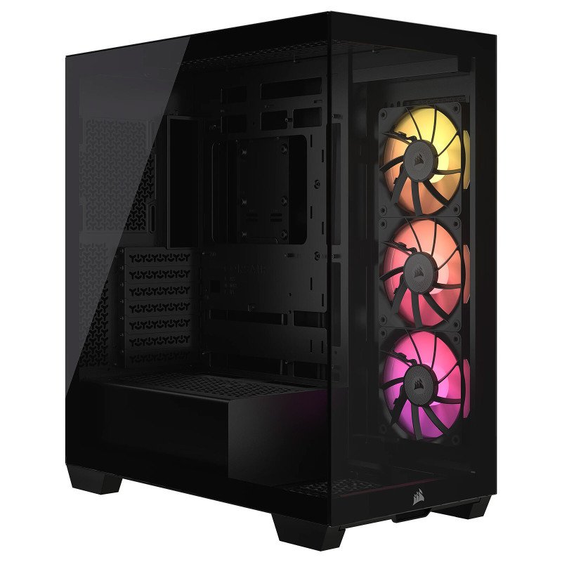 CORSAIR 3500X LX-R RGB Tempered Glass Mid-Tower PC Case, White