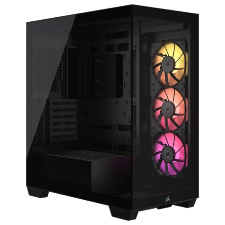 CORSAIR 3500X LX-R RGB Tempered Glass Mid-Tower PC Case, White