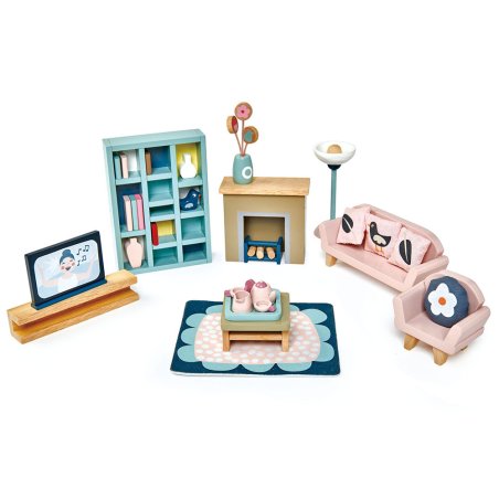 Tender Leaf Toys Dovetail Sitting Room Set Doll furniture set