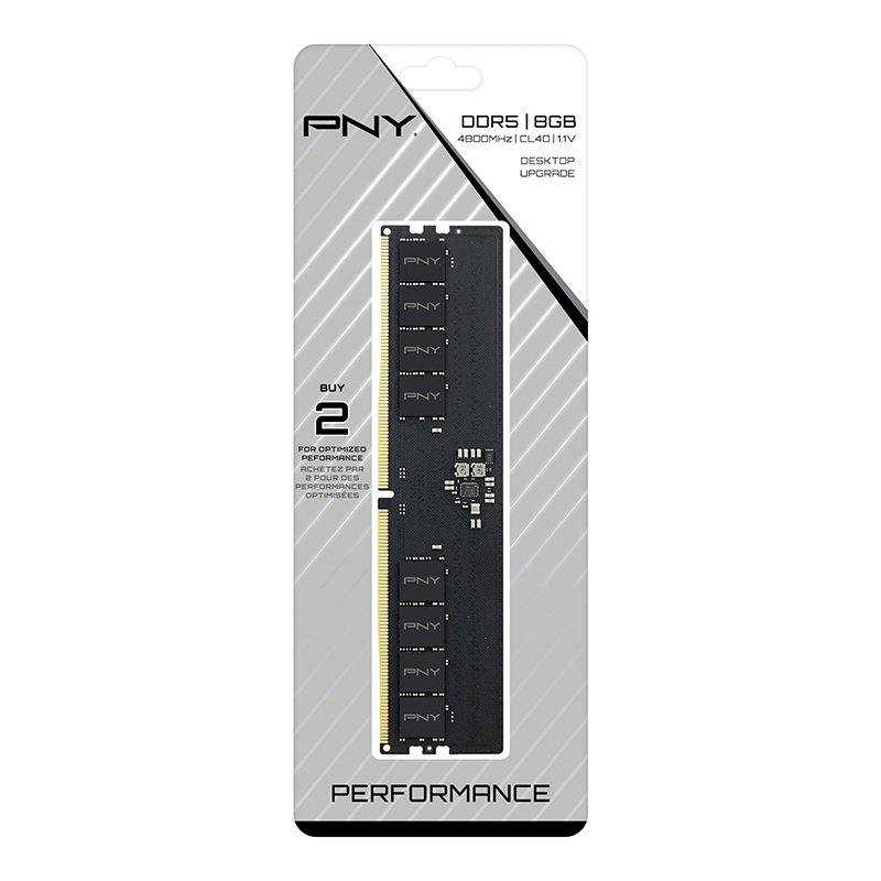 PNY MD8GSD54800-TB module de mémoire 8 Go 1 x 8 Go DDR5 ECC