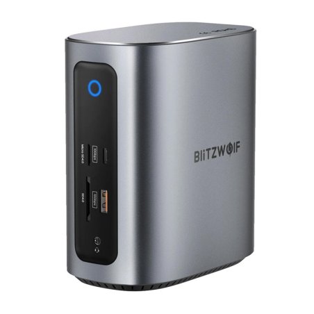 Blitzwolf BW-TH15 17in1 Docking Station 2xHD DP 4xC 3xUSB 3.0 USB 3.1 C 3.2 C PD RJ45 micro SD SD 3.5mm Audio