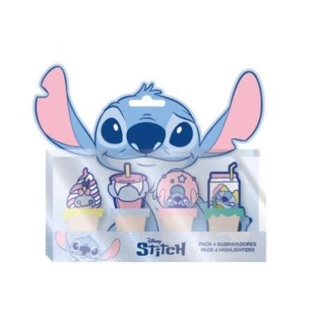STITCH - Pack de 4 mini Surligneurs "food"