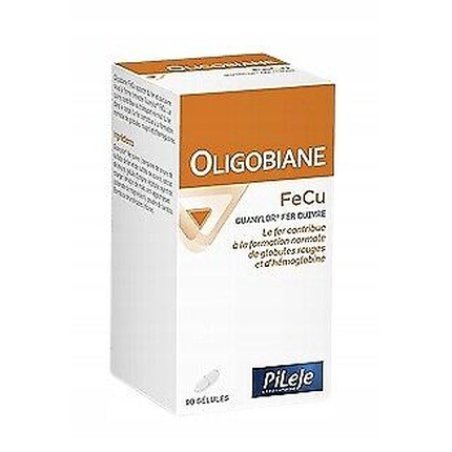 PiLeJe OLIGOBIANE FeCu Iron Copper Anaemia 90 Capsules