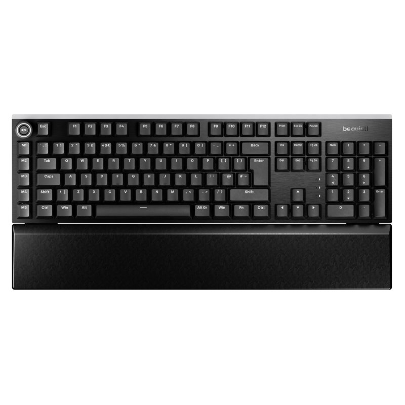 be quiet! Light Mount Silent Linear UK ISO keyboard Gaming USB QWERTY UK English Black