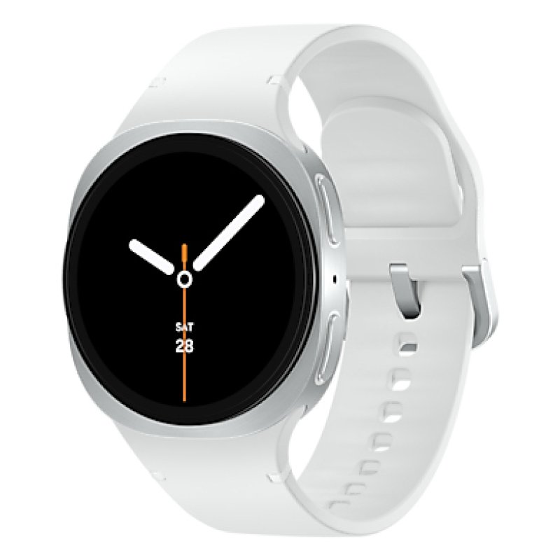 Samsung Galaxy Watch 8 3.3 cm (1.3 ) AMOLED 40 mm Digital 438 x 438 pixels Touchscreen Silver Wi-Fi GPS (satellite)