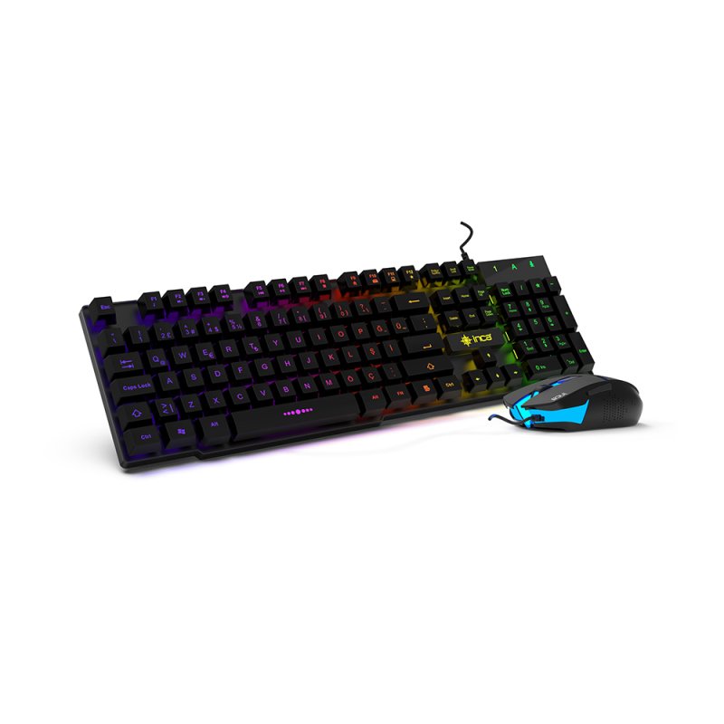 Incase Gaming Tastatur IKG-448 inkl. Maus, RGB, dt. Layout retail