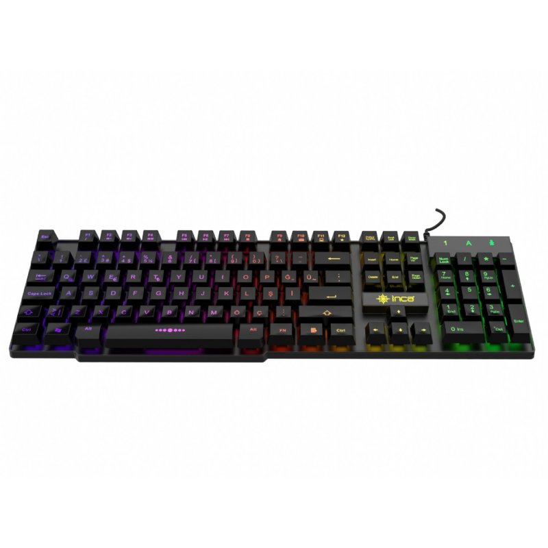 Inca IKG-446 clavier Gaming USB QWERTZ Allemand Noir
