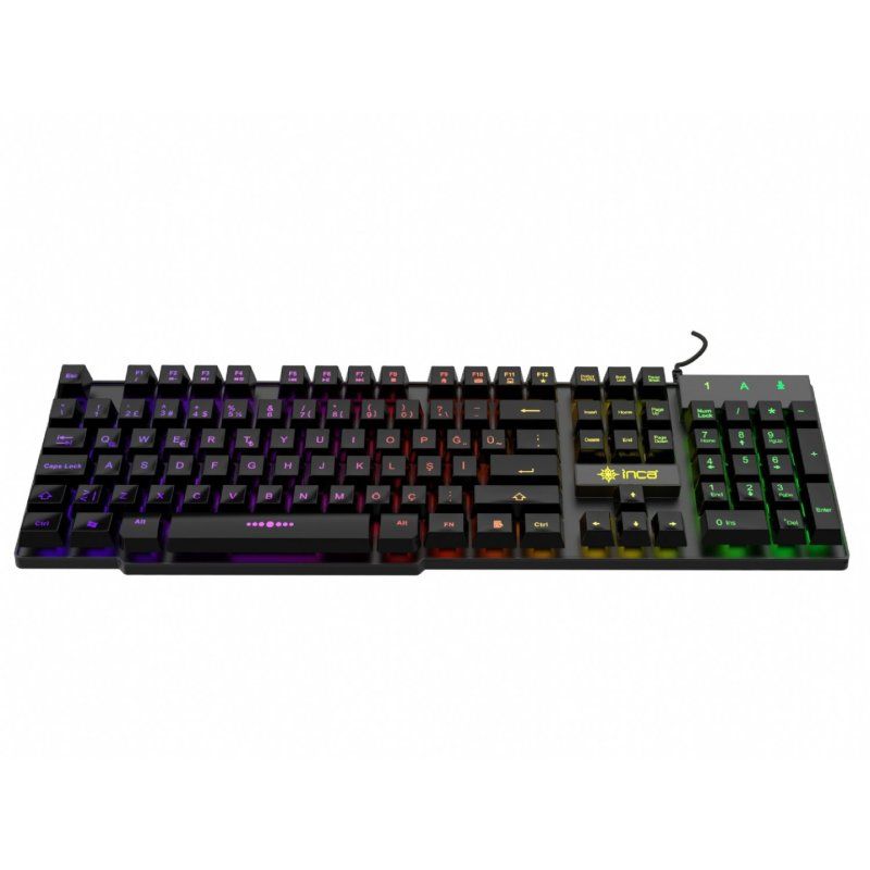 Inca IKG-446 keyboard Gaming USB QWERTZ German Black
