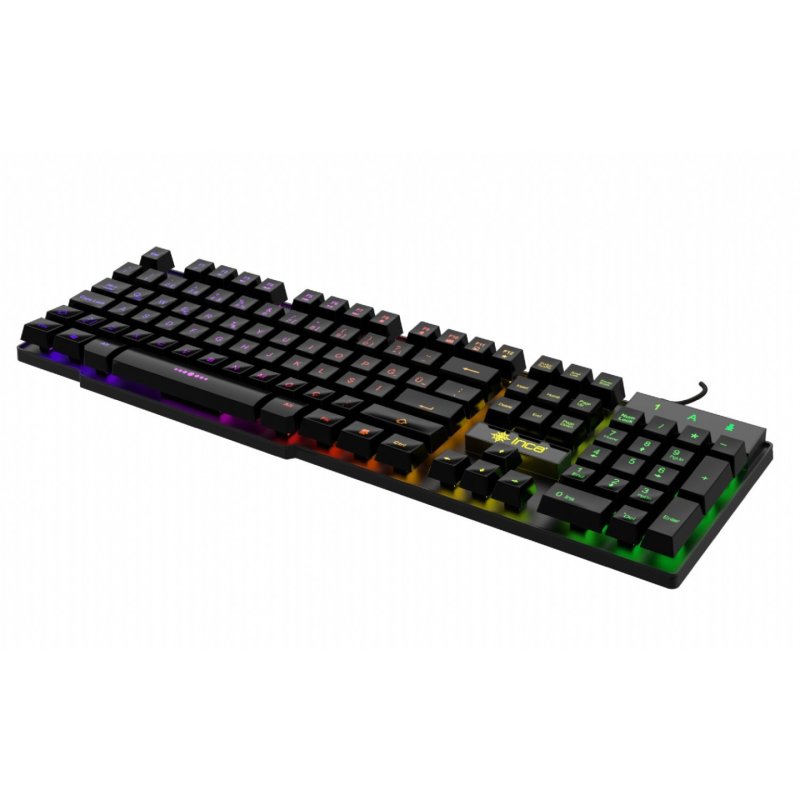 Incase Gaming Tastatur IKG-446 Regenbogen, RGB, dt. Layout retail