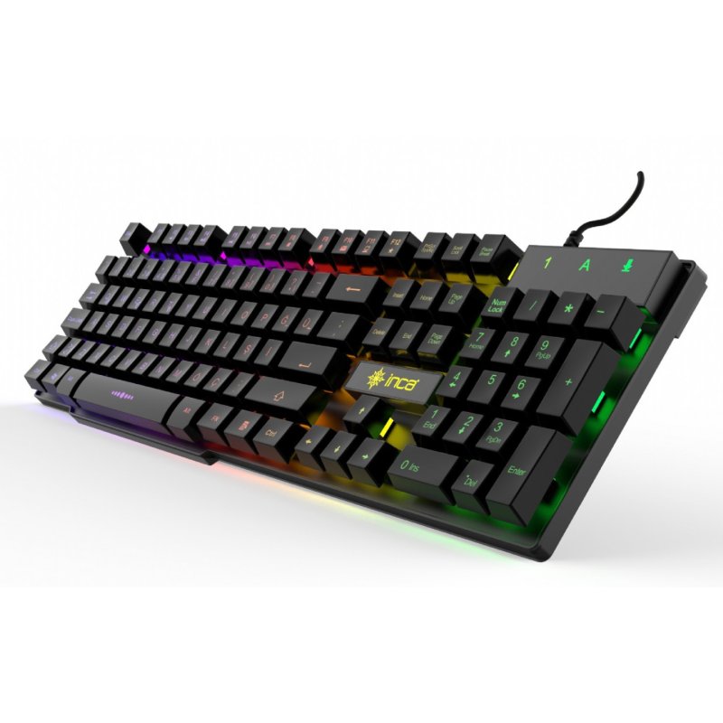 Incase Gaming Tastatur IKG-446 Regenbogen, RGB, dt. Layout retail