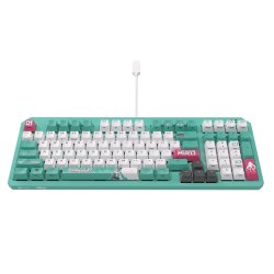 ASUS TUF Gaming K3 Gen II Hatsune Miku Edition keyboard USB Mint colour, White