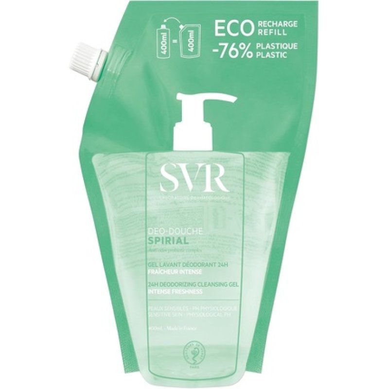 SVR Spirial All-Over 24hr Deodorizing Wash-Off Cleansing Gel with Aluminum Salts