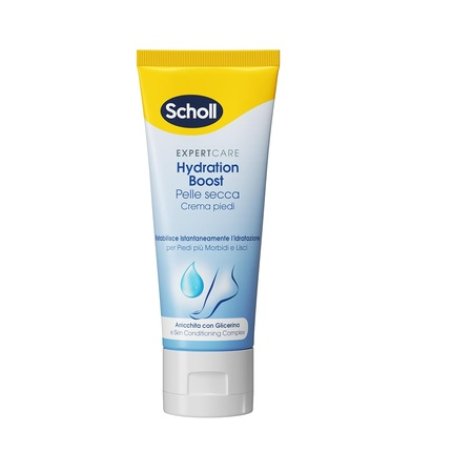 Scholl Hydration Boost Cream for Dry Skin Enriched with Glycerin and Skin Conditioning Complex for Soft and Smooth Feet