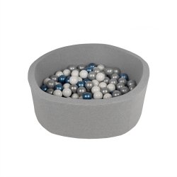 BabyTrold Ball Pool with Balls, Dark Grey