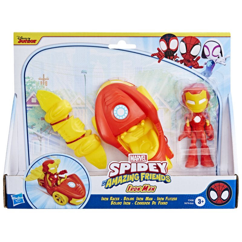 Spidey and His Amazing Friends – Vehicle and Accessory Set - Iron Man