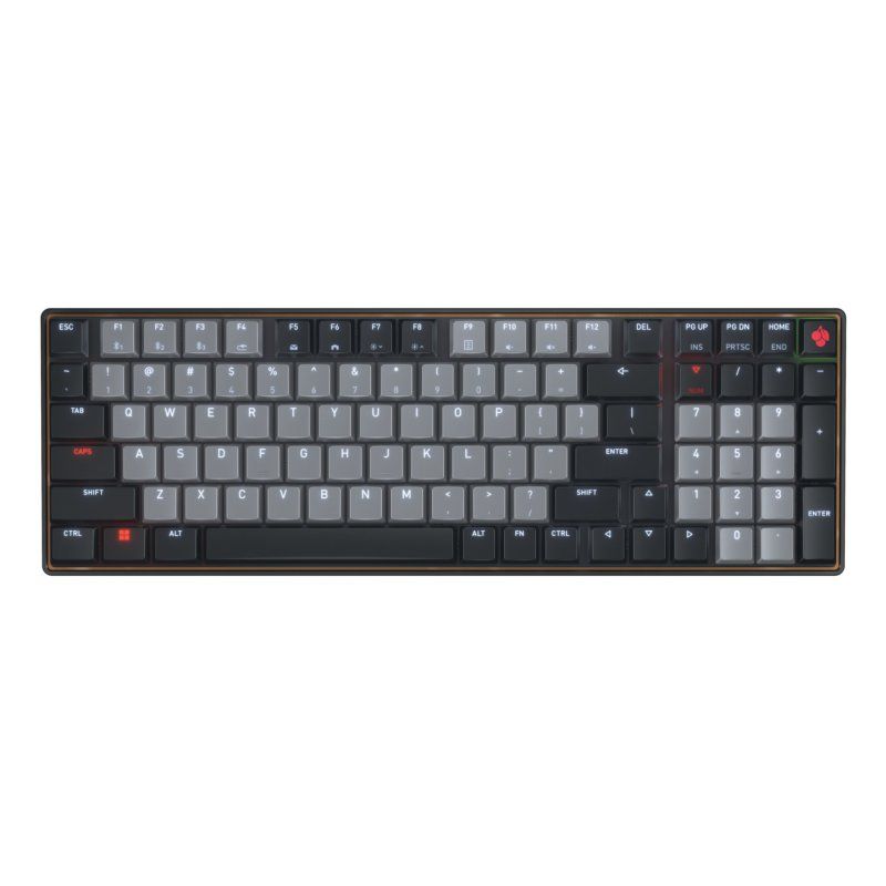 CHERRY KW 550 MX LP clavier maison/bureau USB Bluetooth QZERTY Anglais américain Noir