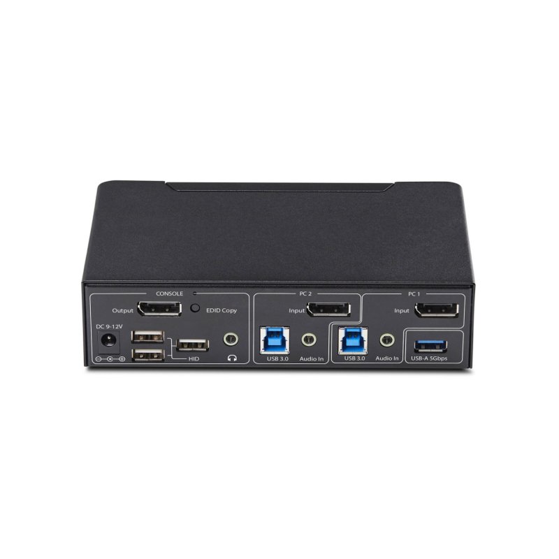 SWITCH KVM DISPLAYPORT 2 PORTS 4K 60HZ HUB USB 3.0 2 PORTS
