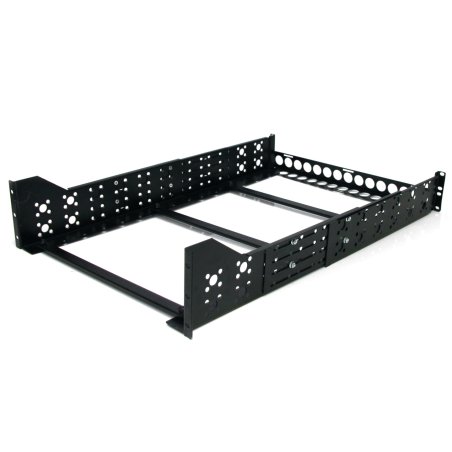 RAILS FIXES 3U 19IN POUR RACK SERVEUR - PROFONDEUR REGLABLE