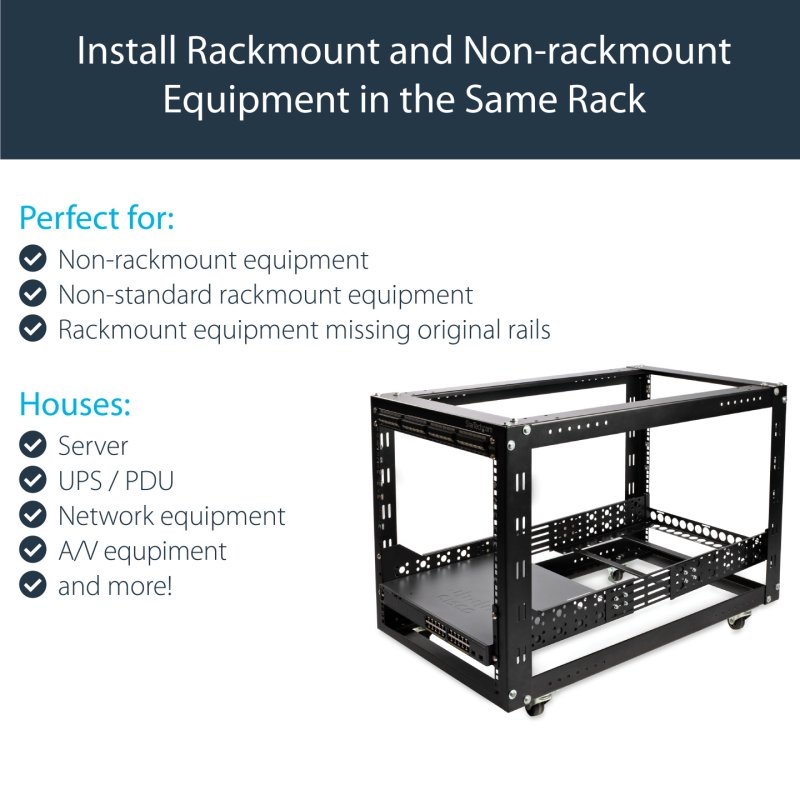 RAILS FIXES 3U 19IN POUR RACK SERVEUR - PROFONDEUR REGLABLE
