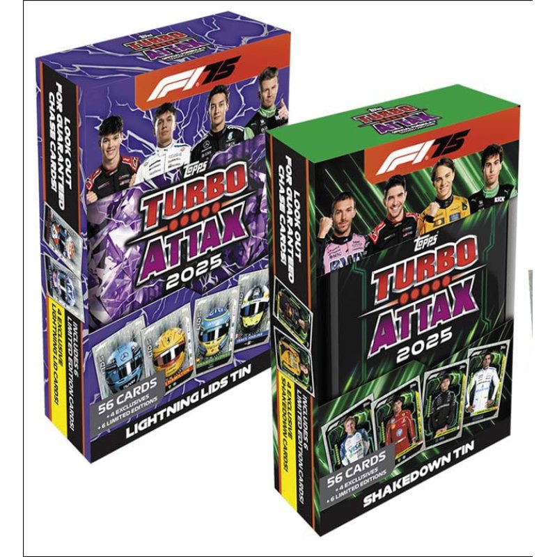 Formule 1 Turbo Attax TCG 2025 F1 Mega Tin Display (6) *ALLEMAND*