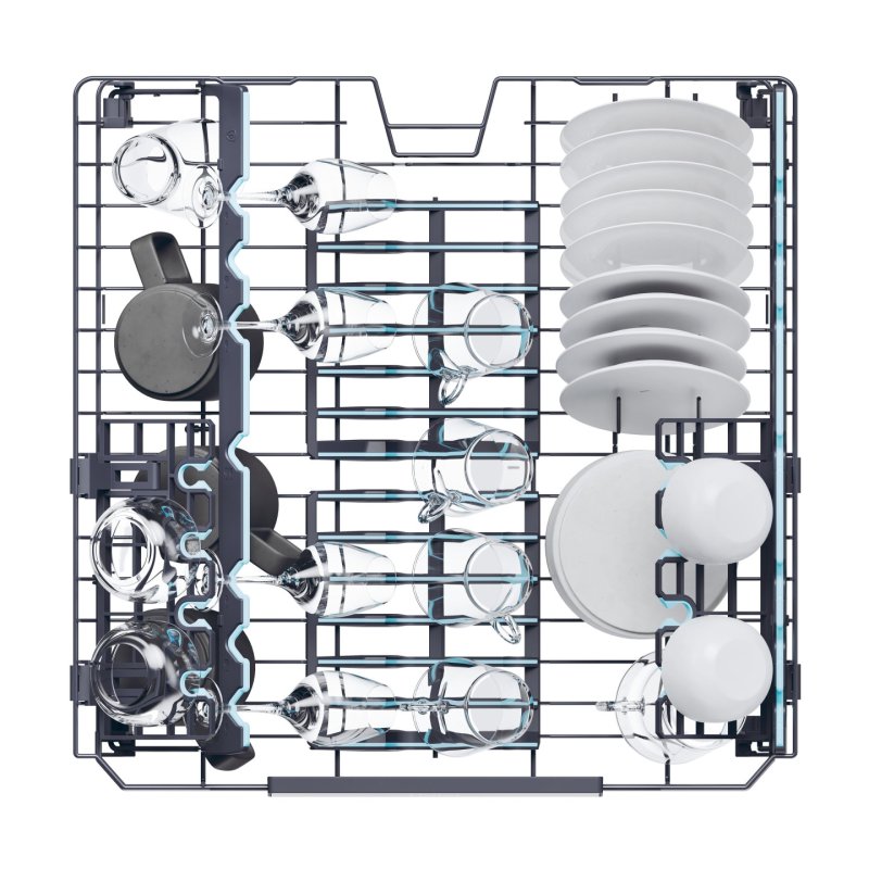 LAVE-VAISSELLE 60CM 16 COUVERTS UI Matrix 42 db Blanc B I-Pro Shine Ser *