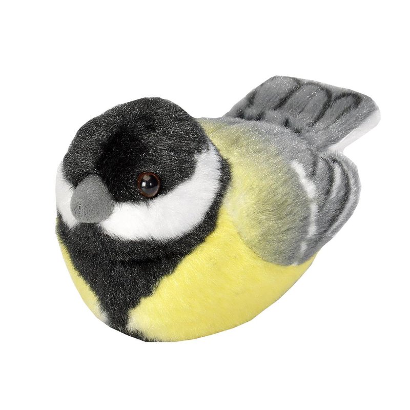 Wild Republic - Plush Toy Bird With Sound 18 cm Great Tit (808040)