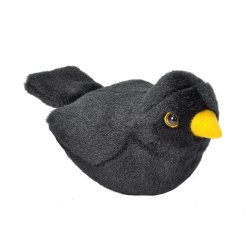 Wild Republic - Plush Toy Bird With Sound 18 cm European Blackbird (808027)