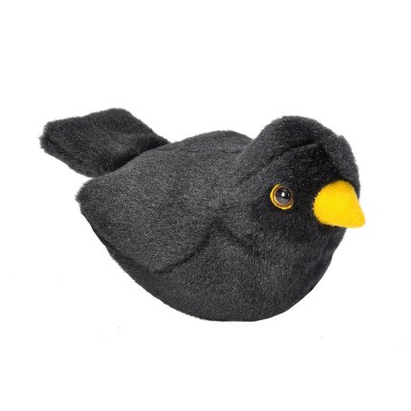 Wild Republic - Plush Toy Bird With Sound 18 cm European Blackbird (808027)