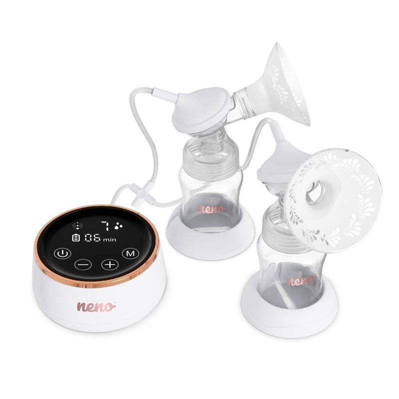 NENO - Breast Pump Electric Bella Twin Moon - White - 105×53 mm