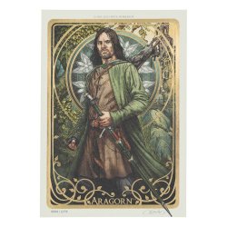 Le Seigneur des Anneaux impression Art Print Aragorn Art Card 14 x 21 cm Limited Edition