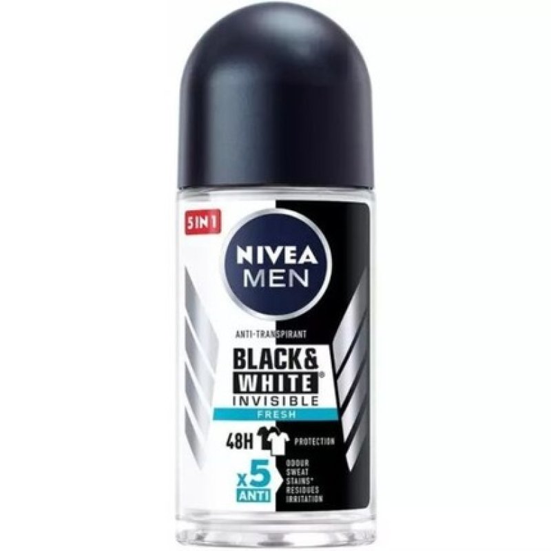 NIVEA Men Invisible Black & White Fresh Deo Roll-on 50ml