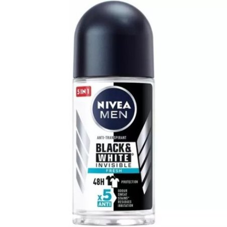 NIVEA Men Invisible Black & White Fresh Deo Roll-on 50ml