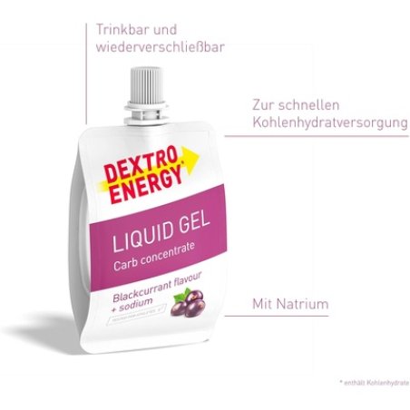 Dextro Energy Liquid Gel Blackcurrant with Sodium 60ml