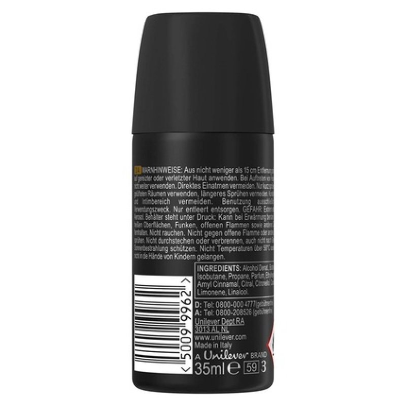 Axe Dark Temptation Chocolate Scent Mini Body Spray for Men 35ml