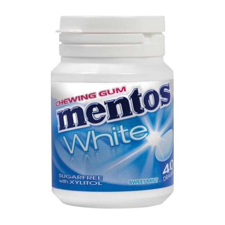 Mentos Gum White Sweet Mint - Fresh And Sweet Mint Flavor