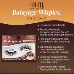 Ardell Balayage Wispies False Eyelashes Mocha Natural Wispy Lashes