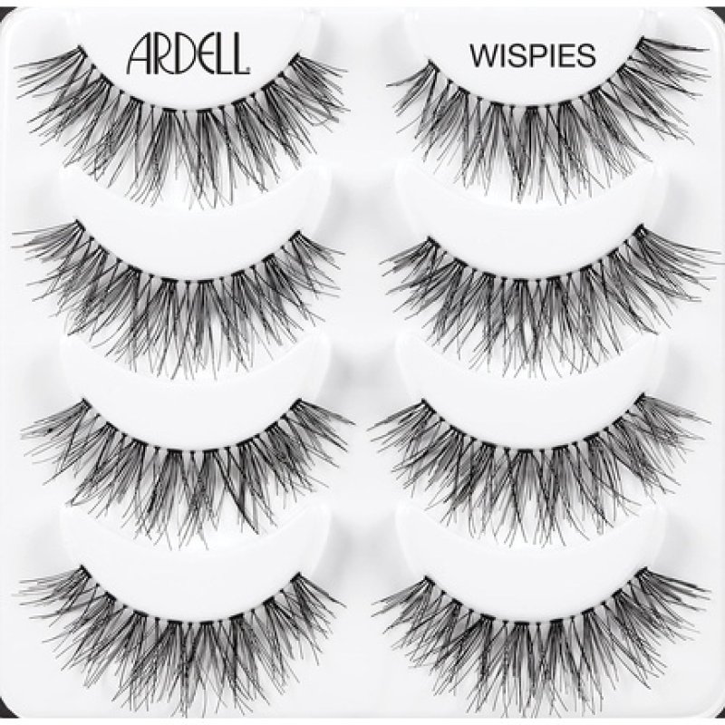 ARDELL False Eyelashes Wispies Black Medium Volume Medium Length Feathery Full Bold Voluminous Invisiband Eyelashes