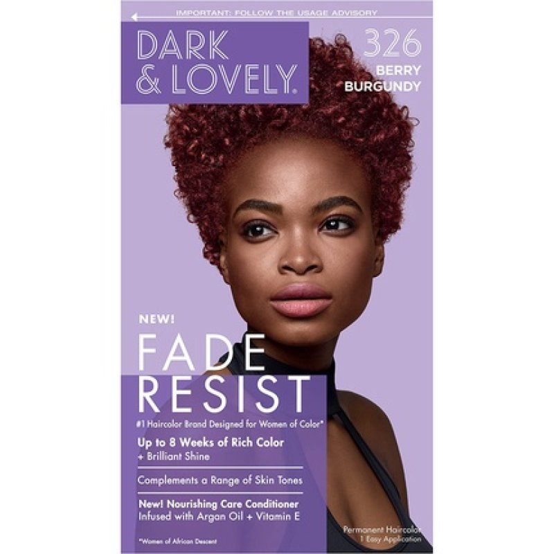 SoftSheen-Carson Dark and Lovely Fade Resist Rich Conditioning Hair Color with Argan Oil and Vitamin E 326 Berry