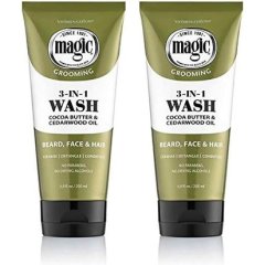 Softsheen-Carson Magic Beard Wash 3 in 1 Cleanses and Conditions for Face and Beard